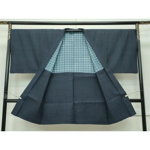 平和屋本店□極上 男性 本場結城紬 重要無形文化財 アンサンブル 100