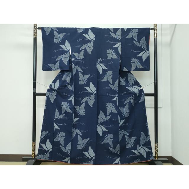 平和屋着物○極上 弓浜絣 舞蝶文 綿 逸品 CZAA3546s5 : 平和屋ヤフー