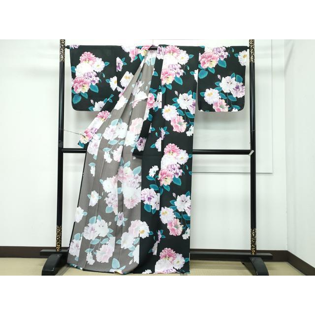 平和屋着物□極上 夏物 撫松庵 小紋・浴衣兼用 セオアルファ フリル 