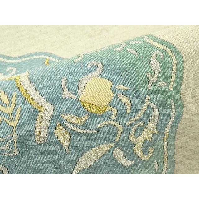 平和屋着物●爪掻き本綴れ　八寸名古屋帯　流水文　正絹　逸品　DABB7102op 楽天市場】平和屋1□極上 西陣 服部綴工房 爪掻き本綴れ 八寸名古屋帯