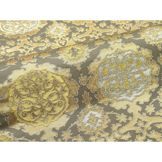 平和屋本店□極上 龍村晋謹製 全通柄袋帯 天平唐草圓文