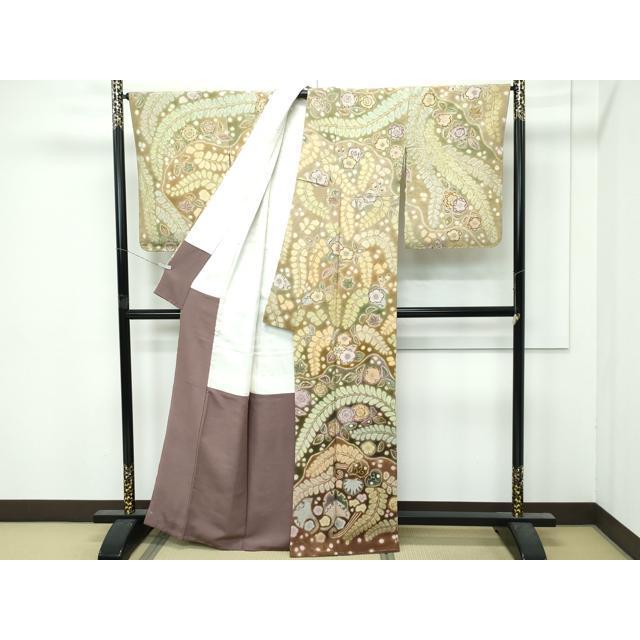 平和屋本店○極上 樋熊哲也 訪問着 辻が花 絞り 手描き 暈し染め 金 