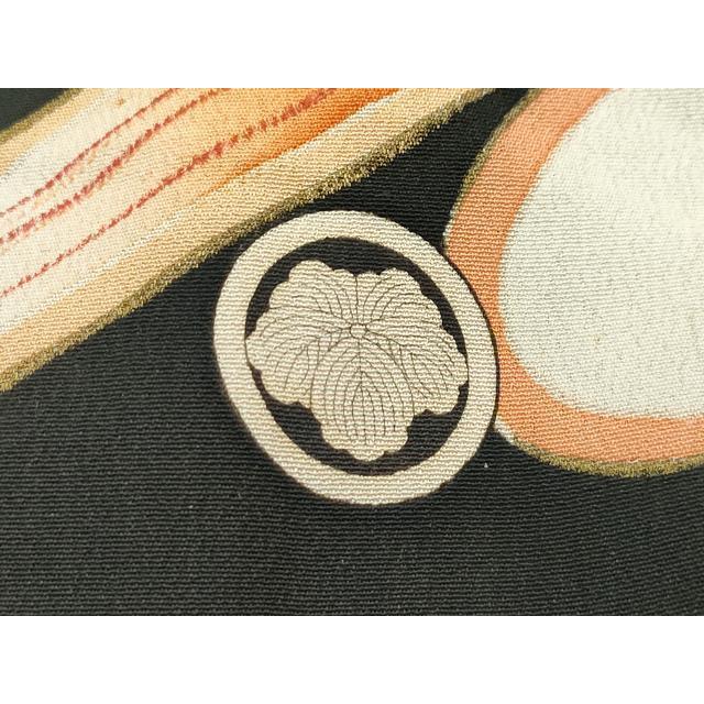 平和屋本店○極上 アンティーク 大正ロマン 振袖 駒刺繍 松竹梅扇面 