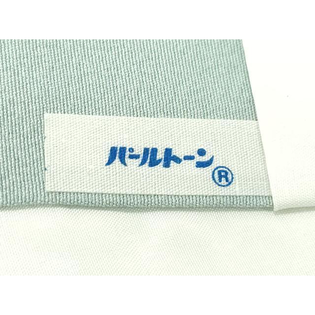 平和屋本店●極上　本加賀友禅作家　茶谷孝志　訪問着　草花文　暈し染め　青白橡色地　逸品　CZAA5408s6_7