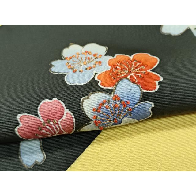 平和屋本店●極上　創業460年・千總　着物デザイナーきよ彦　訪問着　中国三大刺繍　相良刺繍　舞花文　金彩　芥子色地　逸品　CZAA5501s6_5