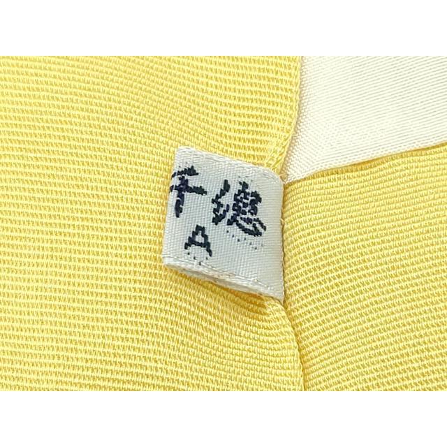 平和屋本店●極上　創業460年・千總　着物デザイナーきよ彦　訪問着　中国三大刺繍　相良刺繍　舞花文　金彩　芥子色地　逸品　CZAA5501s6_7