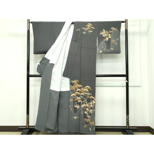 平和屋着物○極上 十日町 加賀草木友禅の第一人者 田村哲彦 訪問着