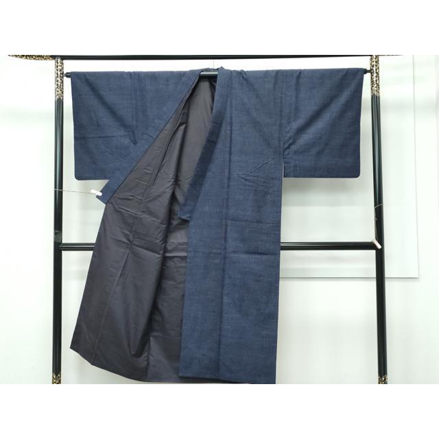 平和屋着物○極上 男性 本場結城紬 重要無形文化財 アンサンブル 奥順 