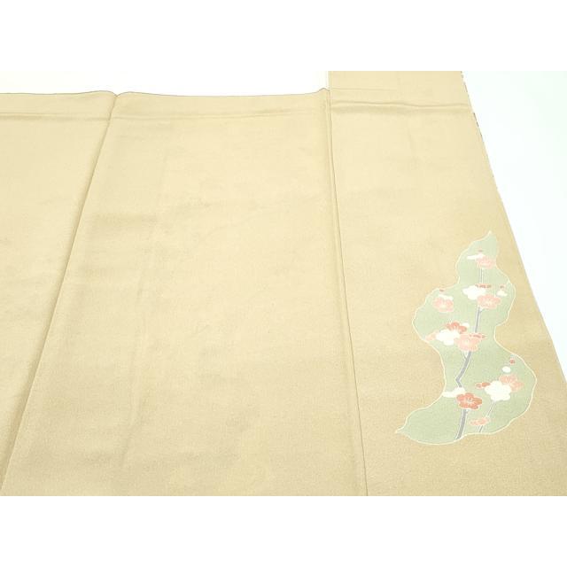 平和屋着物●極上　訪問着　道長草花文　暈し染め　金彩　榛色地　逸品　CZAA5612s6