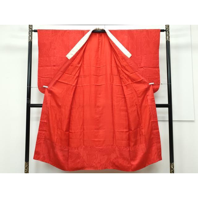 平和屋本店○極上 アンティーク 大正ロマン 長襦袢 袷 花籠地紋 逸品 