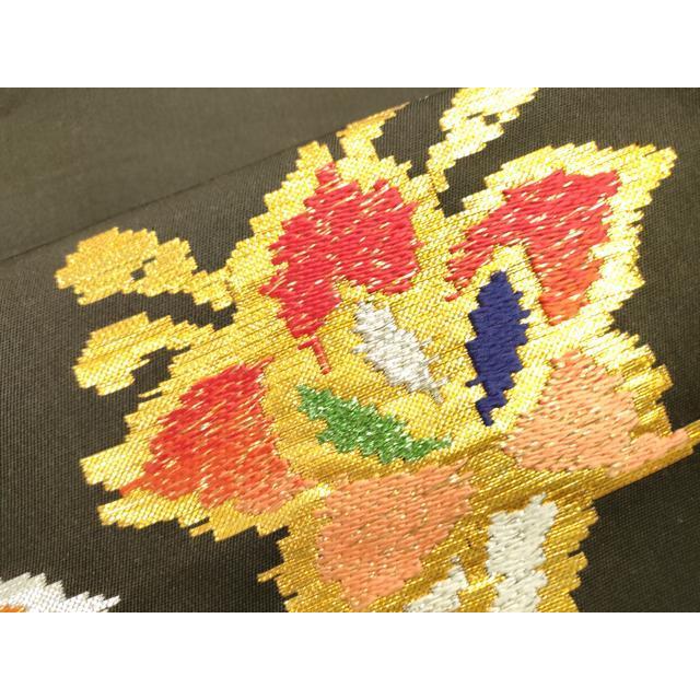 平和屋着物○龍村平蔵製 六通柄 本袋帯 モール一房文