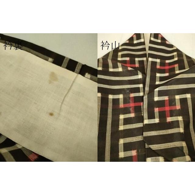 平和屋着物▽本場大島紬 龍郷絣 秋名バラ 単衣 正絹 逸品 DAAS0126az
