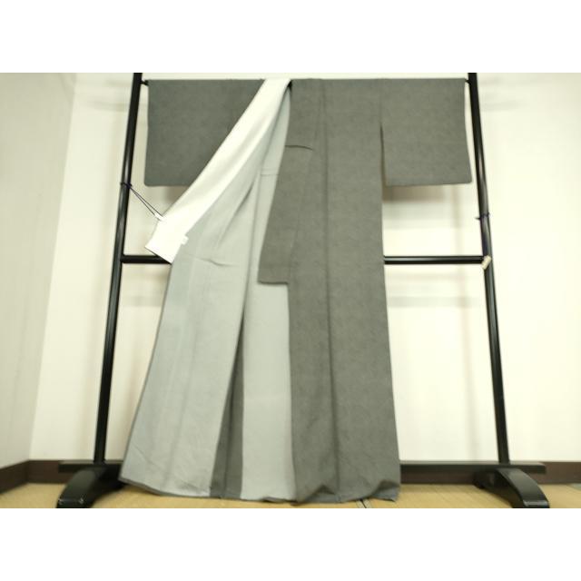 平和屋着物▽江戸小紋　単衣　鮫小紋柄　洗える着物　DAAV9713sf 平和屋着物▽江戸小紋 単衣 鮫小紋柄 黒地 正絹 逸品 DAAS0284az