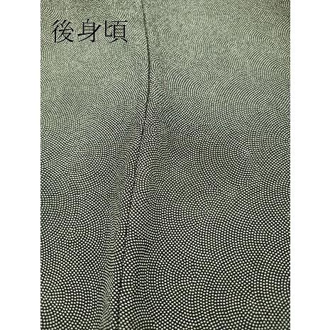 平和屋着物▽江戸小紋　単衣　作家物　極小鮫小紋柄　鬼しぼ縮緬　正絹　逸品　AABG8422ck 平和屋着物○本草木染作家 圓啓 江戸小紋 鮫小紋柄 正絹 逸品 未使用