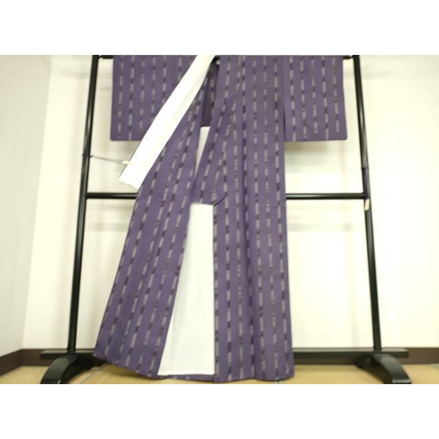 平和屋着物▽本場大島紬 単衣 縞 池栄謹製 証紙付き 正絹 逸品 DAAS0466az