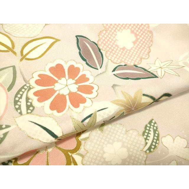 平和屋着物○訪問着 駒刺繍 立波花筏文 金彩 正絹 逸品 DAAS2165tw