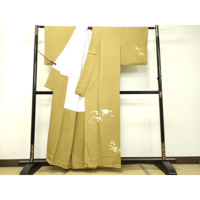 平和屋着物○十日町友禅作家 村松竜介 訪問着 枝花文 正絹 逸品