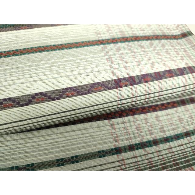 平和屋着物○両面 全通柄袋帯 創作大島紬 南風伝説 花織 トゥイグヮー