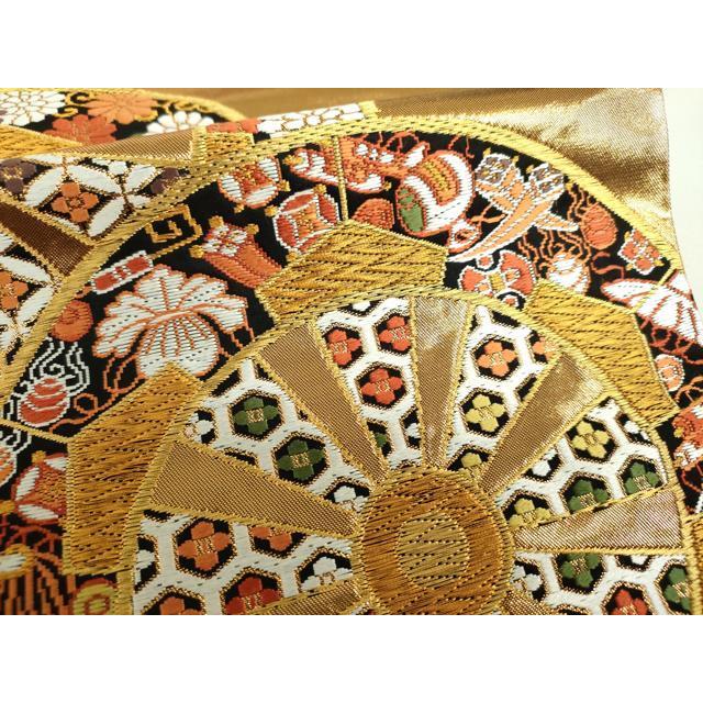 河合美術織物袋帯六通柄