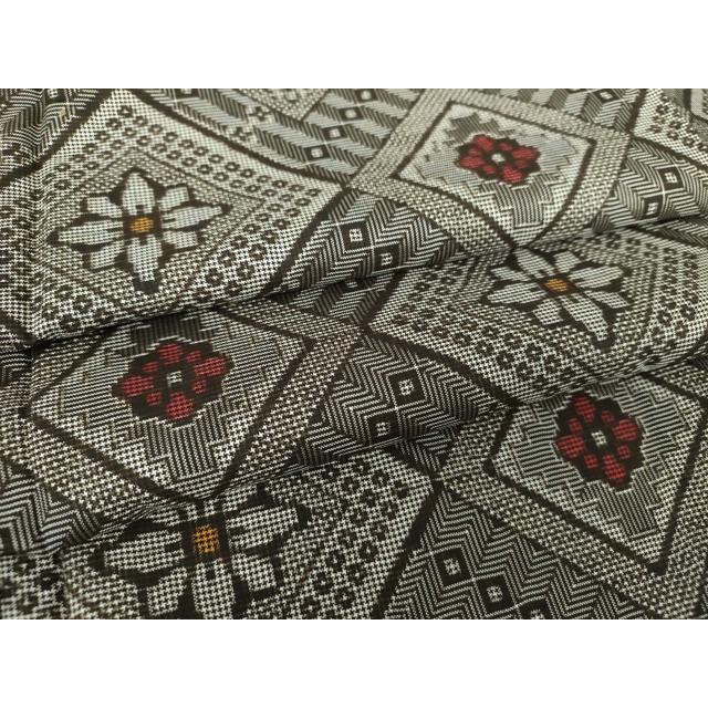 平和屋着物●本場大島紬　龍郷絣　花菱文　正絹　逸品　未使用　DAAS3776ps 平和屋着物○本場大島紬 龍郷絣 花菱文 正絹 逸品 未使用 DAAS3776ps