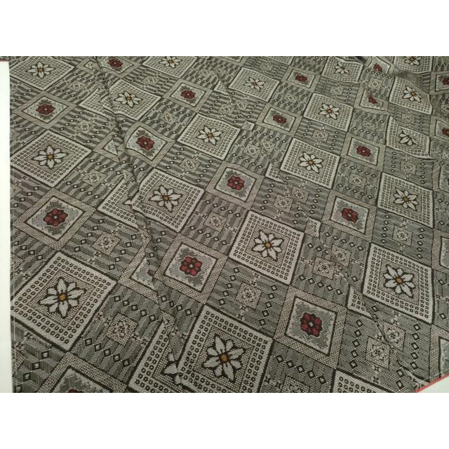 平和屋着物○本場大島紬 龍郷絣 花菱文 正絹 逸品 未使用 DAAS3776ps