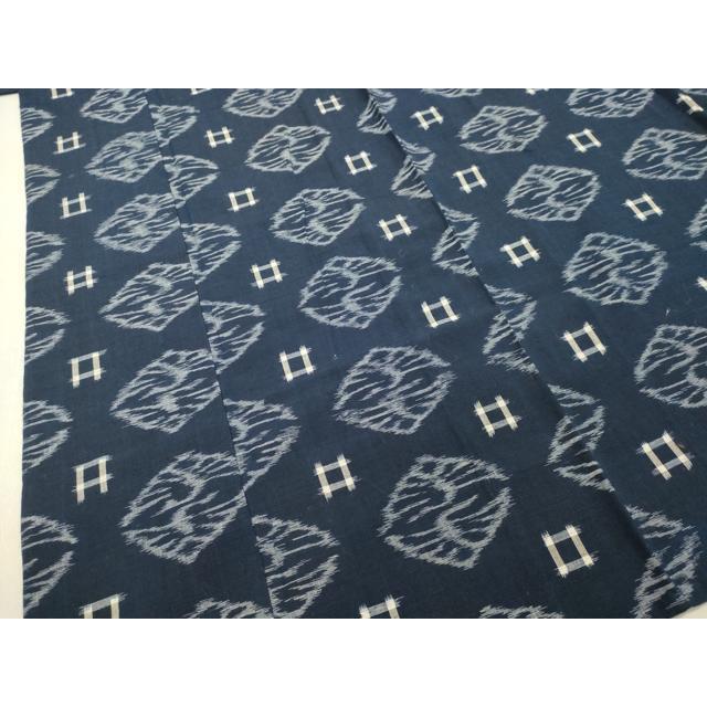 平和屋着物▽弓浜絣 単衣 向かい鳥文 綿 逸品 DAAT1411tw : 平和屋
