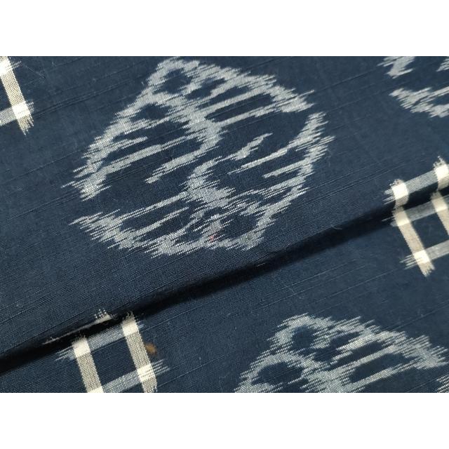 平和屋着物■極上　弓浜絣　単衣　唐子　東武百貨店扱い　逸品　CZAA3563s5 平和屋着物□極上 弓浜絣 単衣 唐子 東武百貨店扱い 逸品 CZAA3563s5