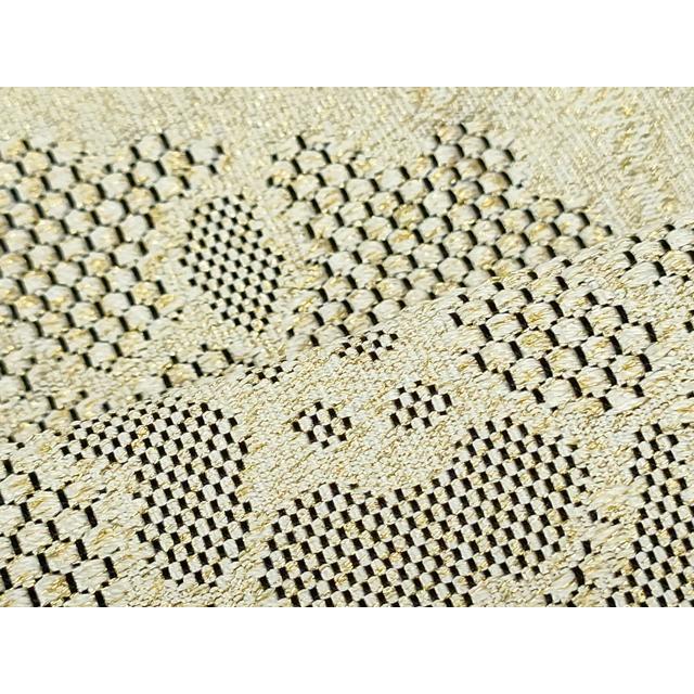 平和屋着物○爪掻き本綴れ 八寸名古屋帯 草花文 金糸 正絹 逸品