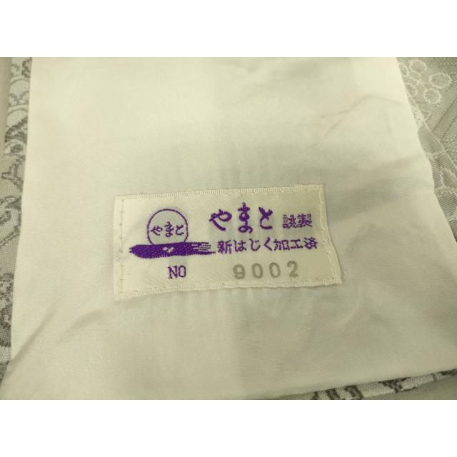 平和屋着物▽上質なお召　単衣　名物裂花文　やまと誂製　正絹　逸品　DAAT9207az 平和屋着物▽上質なお召 単衣 名物裂花文 やまと誂製 正絹 逸品