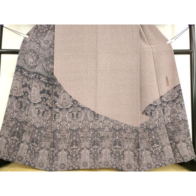 平和屋着物▽極上 前田仁仙 仁仙更紗 訪問着 単衣 更紗