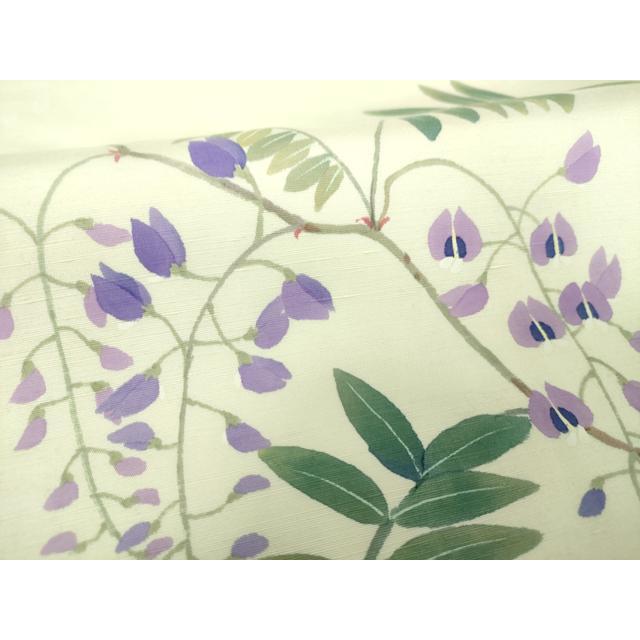 平和屋着物●二代目清次郎　手描き　訪問着　枝花　正絹　逸品　AABF9568ph 平和屋着物○二代目清次郎 手描き 九寸名古屋帯 藤花房 正絹 逸品