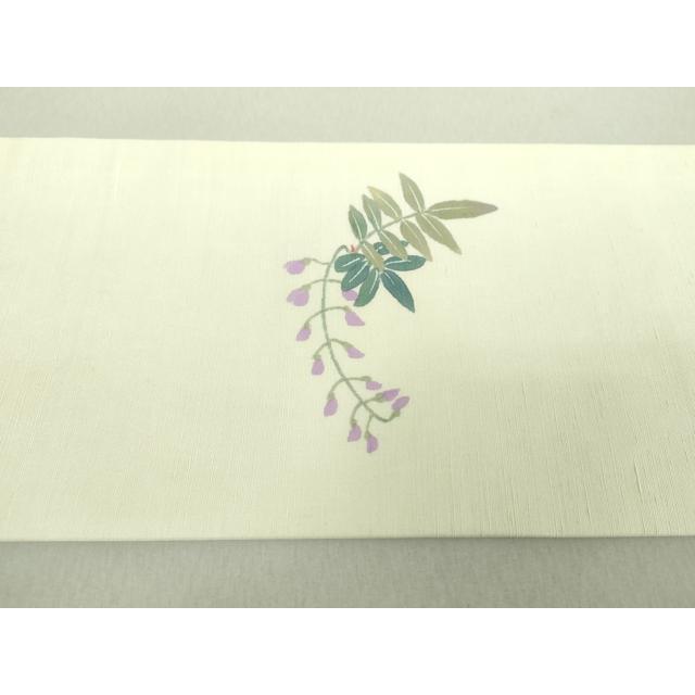 平和屋着物●二代目清次郎　手描き　訪問着　枝花　正絹　逸品　AABF9568ph 平和屋着物○二代目清次郎 手描き 九寸名古屋帯 藤花房 正絹 逸品