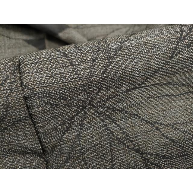 平和屋着物●上質な紬　花尽くし文　黒地　正絹　逸品　DAAV4854ud 平和屋着物○上質な紬 花尽くし文 黒地 正絹 逸品 DAAV4854ud 着物