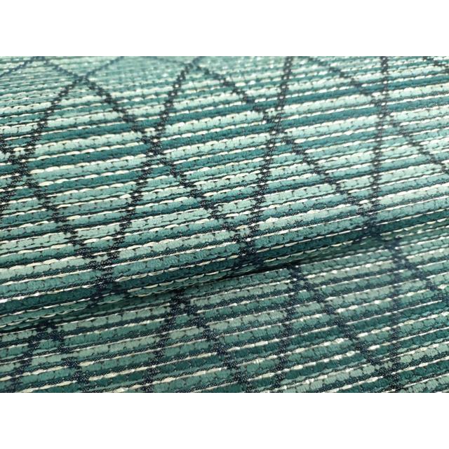 平和屋着物●両面　全通柄袋帯　菱繋ぎ　銀糸　やまと誂製　正絹　逸品　DAAV6790ps 平和屋着物○両面 全通柄袋帯 菱繋ぎ 銀糸 やまと誂製 正絹