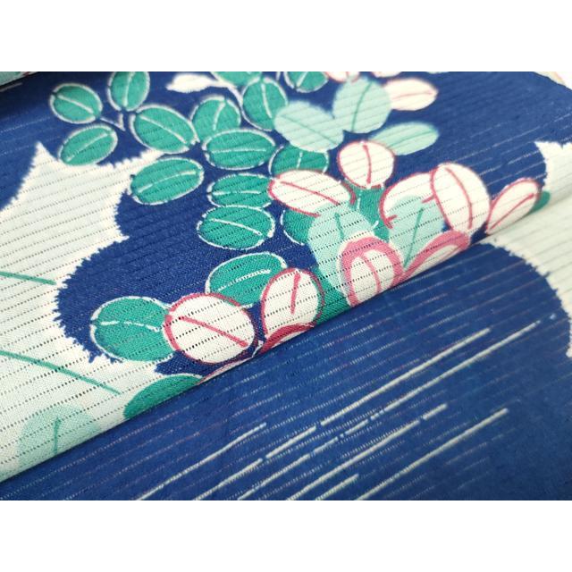 平和屋着物＊夏物 アンティーク 大正ロマン 小紋 反物 着尺 絽 草花雲