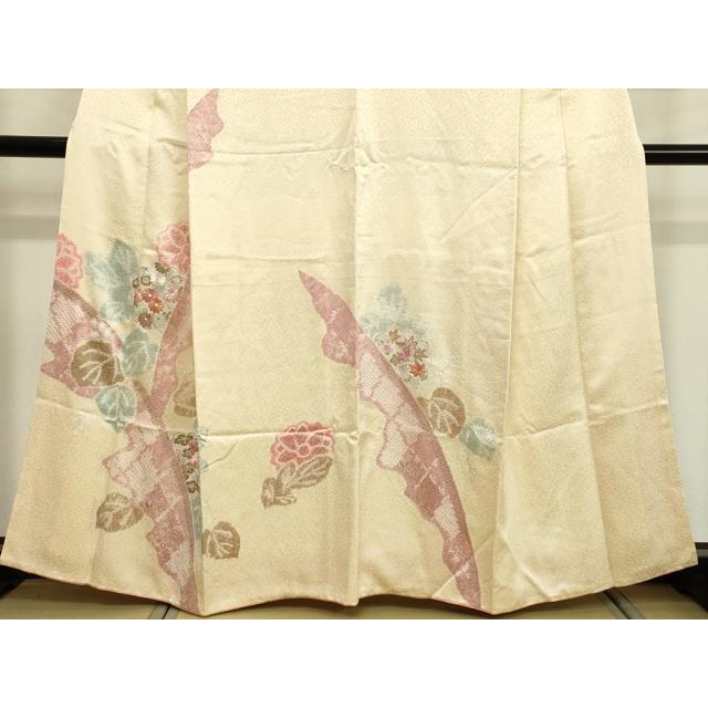 平和屋着物○創業460年・千總 訪問着 絞り 駒刺繍 草花文 金彩 高島屋