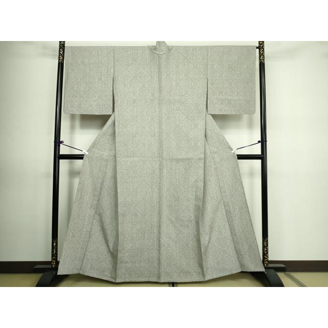 平和屋着物▽結城紬 単衣 花菱文 正絹 逸品 DAAV9654sf : 平和屋ヤフー