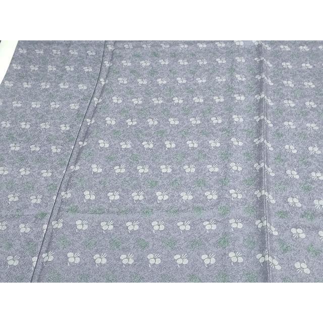 平和屋着物▽ファッションデザイナー コシノアヤコ 小紋 単衣 草花文