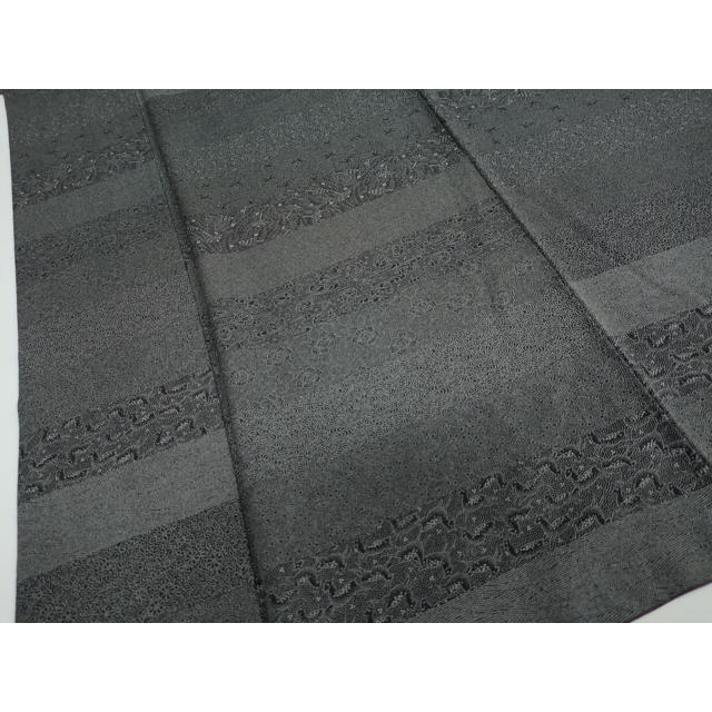 平和屋着物○江戸小紋 横段草花文 正絹 逸品 DAAW5775ud