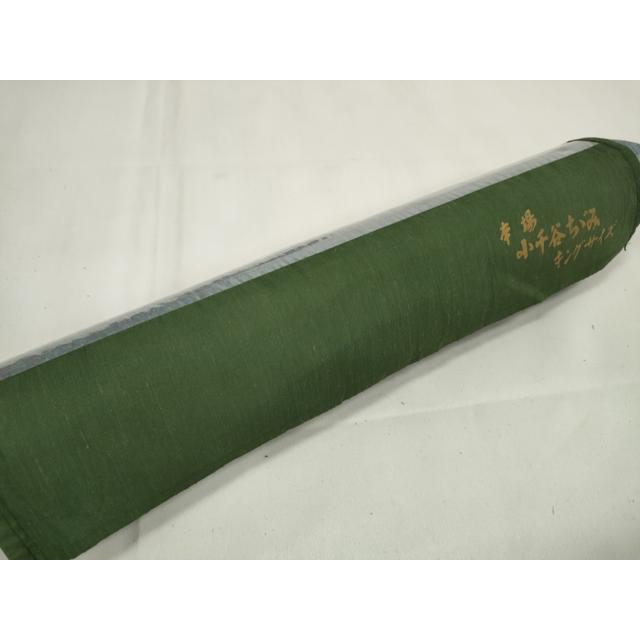 平和屋着物＊夏物　本場小千谷ちぢみ　千草鼠色　証紙付き　麻　逸品　AABI0602jd 平和屋着物□極上 男性 夏物 本場小千谷ちぢみ 麻 色無地 薄花色 証紙