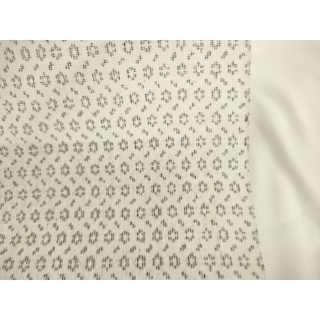 平和屋着物＊夏物 本麻白絣 反物 着尺 絣文様 麻 逸品 未使用