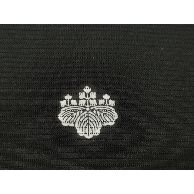 平和屋着物＊夏物　黒紋付　黒反物　着尺　絽　洗える着物　未使用　DAAW8179zzz 平和屋着物＊夏物 黒紋付 黒反物 着尺 絽 洗える着物 未使用