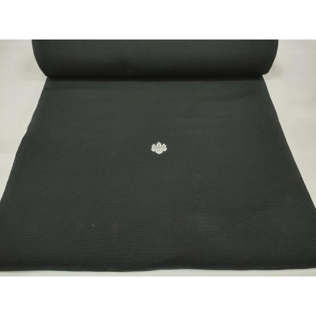 平和屋着物＊夏物　黒紋付　黒反物　着尺　絽　洗える着物　未使用　DAAW8179zzz 平和屋着物＊夏物 黒紋付 黒反物 着尺 絽 洗える着物 未使用