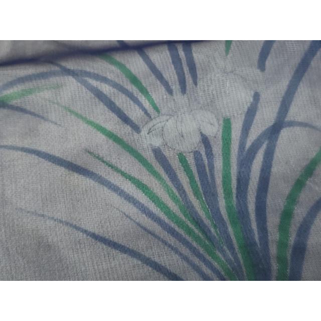 平和屋着物▽訪問着　無双　紗袷　紗×絽　草花文　正絹　逸品　DAAW9172sf