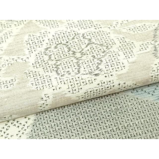平和屋着物▽訪問着　結城紬　単衣　100亀甲　唐草文　正絹　逸品　DAAW9422sf 平和屋着物▽訪問着 結城紬 単衣 100亀甲 唐草文 正絹 逸品 DAAW9422sf