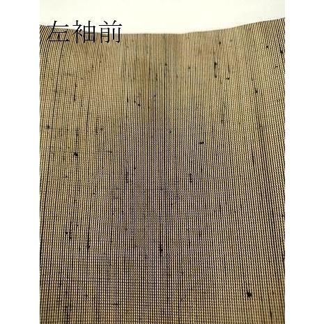 平和屋着物▽男性　紬　単衣　朽葉色　正絹　逸品　DAAX3099az_6