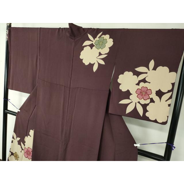 平和屋着物○訪問着 舞桜 シルエット 金彩 ロング丈 正絹 逸品 DAAX4667ps