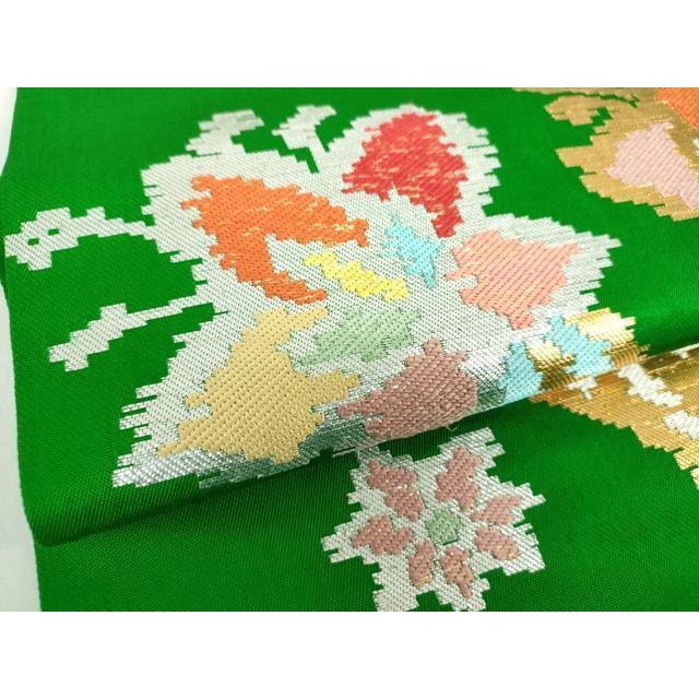 平和屋着物○六通柄 本袋帯 龍村平蔵柄 モール一房文