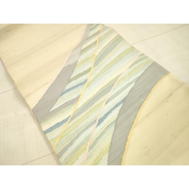 平和屋着物＊夏物　太鼓柄袋帯　紬地　抽象文様　正絹　逸品　DAAX8612cm 平和屋着物＊夏物 太鼓柄袋帯 紬地 抽象文様 正絹 逸品 DAAX8612cm