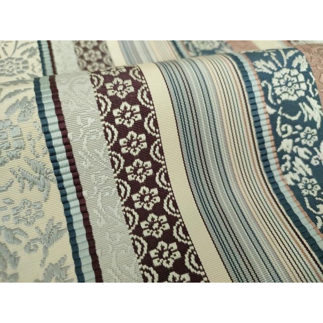 平和屋着物○本場筑前博多織 八寸名古屋帯 花間道 正絹 逸品
